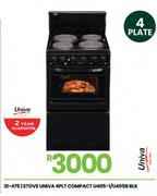 Univa 4Plate Compact Stove U405-1/U405B