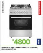 Ferre 4 Burner Compact Full Gas Stove F6B40G2.SI/SIA
