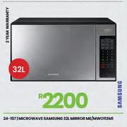 Samsung 32Ltr Mirror Microwave ME/MW00113M1