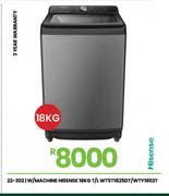 Hisense 18Kg Washing Machine WT5T1825DT/WTY1802T