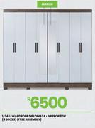 Diplomata + Mirror 8DR (4 Boxes) Wardrobe Free Assembly 1-243