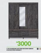 Santorini 3DR 3 DRAW + Mirror (3 Boxes) Free Assembly 1-270