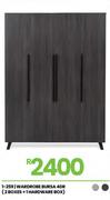 Bursa 4DR (2 Boxes + 1 Hardware Box) Wardrobe 1-259