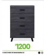 Bursa V2 Chest Of Drawer 4-043