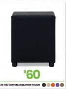 Leather Touch Ottoman 40-852
