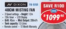 Dixon 40Cm Misting Fan FM-1616R