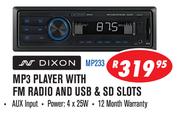 MP3 Player with FM Radio and USB & SD Slots(MP233)