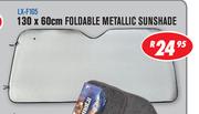 130 x 60cm Foldable Metallic Sunshade(LX-F105)