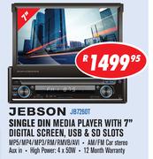 Jebson Single Din Media Player with 7" Digital Screen,uSB & SD Slots(JB7260T)