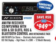 Dixon AM/FM Receiver CD/MP3/WMA with USB & SD Slots, RDS Bluetooth Control And Detachable Face