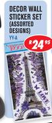 Decor Wall Sticker Set(Assorted Designs)-YY-A