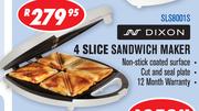Dixon 4 Slice Sandwich Maker-SLS1001