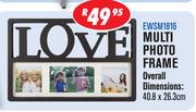 Multi Photo Frame-40.8x26.3cm EWSM1816