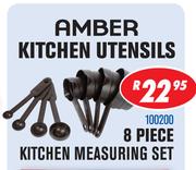 Amber Kitchen Utensils 8 Piece Kitchen Measuring Set-100200