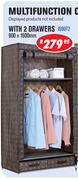 Multifunction Cupboards With 2 Drawers-900x1600mm I590T2