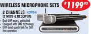 Dixon UHF Wireless Microphone Sets 2 Channel(2 Mics & Receiver) IU2070-A