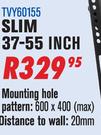 Slim 37-55 Inch TV BracketTVY60155