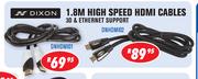Dixon 1.8M High Speed HDMI Cable(DNHDMI01)