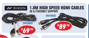 Dixon 1.8M High Speed HDMI Cable(DNHDMI02)