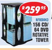 156 CD/64 DVD Rotative Tower