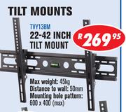 22-42" Tilt Mount TVY138M