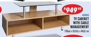 TV Cabinet With Cable management AVS643