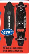 Rippa Skateboards 36 Inch Longboard With Single Kicktail YX-L01