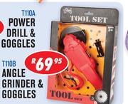 Angle Grinder & Goggles T110B