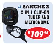 Sanchez 2 In 1 Clip On Tuner And Metronome A4