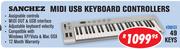 Sanchez Midi USB Keyboard Controllers 49 Keys 49MIDI