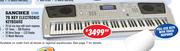 Sanchez 76 Key Electronic Keyboard SZ7600