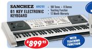 Sanchez 61 Key Electronic Keyboard ARK2191