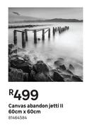 Canvas Abandon Jetti II 60cm  60cm