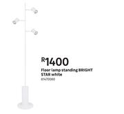 Bright Star White Standing Floor Lamp