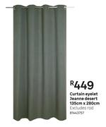 Jeanne Desert Curtain Eyelet 135cm x 280cm