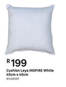 Inspire White Leya Cushion 45cm x 45cm