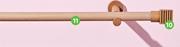 Inspire Light Maple Rod Dia 2.8cm x L150cm