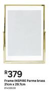 Inspire Parme Brass Frame 21cm x 29.7cm