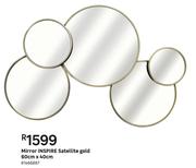 Inspire Satellite Gold Mirror 60cm x 40cm