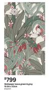 Wallpaper Leave Green & Grey 10.5m x 53cm