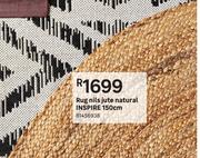Inspire Jute Natural Nils Rug 150cm