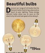 Decorative Bulbs Pineapple LED Filament E27 G125 Amber-Each
