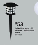 Inspire London Mood Black Solar LED Spike Light