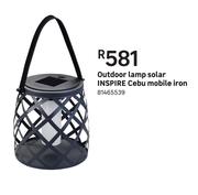 Inspire Cebu Mobile Iron Outdoor Solar Lamp