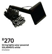 Solarmate String Lights White Solar Powered 