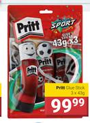 Pritt Glue Stick-3 x 43g