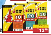 Flip File A4 Pocket 10/20/30/40/50 Pocket