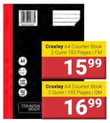 Croxley A4 Counter Book 2 Quire/192 Pages/FM