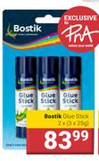 Bostik Glue Stick-2 x 3 x 25g
