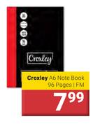 Croxley A6 Note Book 96 Pages/FM